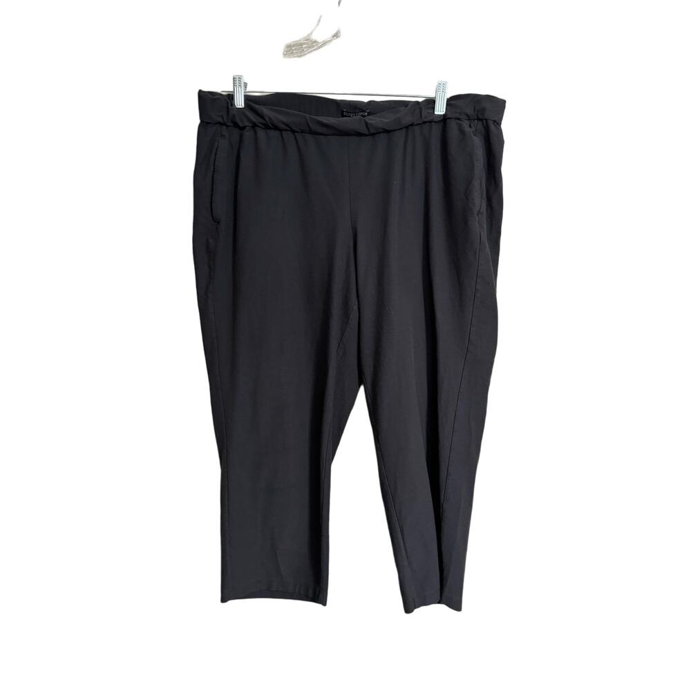 Eileen Fisher Woman Charcoal Dark Gray Cropped Pants 1X
